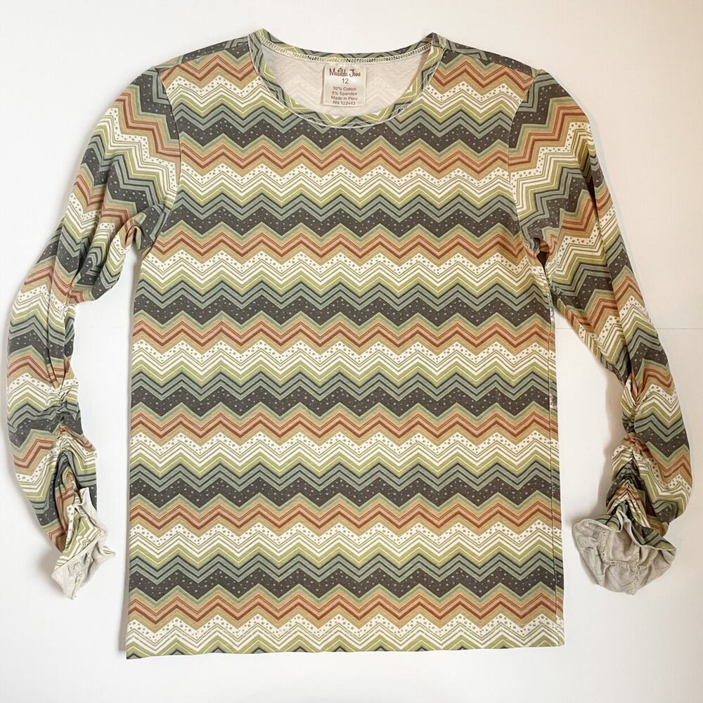 Matilda Jane Long Sleeved Chevron Top